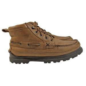 POLO RALPH LAUREN Brown Lace Ups Boots Size 8.5 B